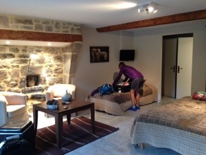 Our 'suite' at Bigose - huge yet cozy.