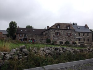 Our Inn in Montgros - Maison de la Rosalie. Our room is the very top left dormer window.
