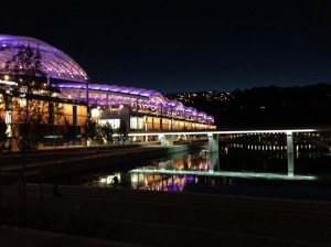 Confluence shopping mall on the Saone canal