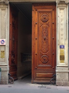One of the many vintage doors along Rue Victor Hugo, Lyon