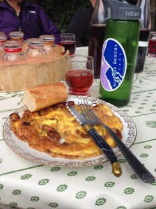 My magnificent mushroom omelet at Madam Josie's farm