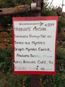 Madam Josie's menu de jour